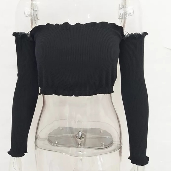 red lettuce hem top - Picture 3 of 3